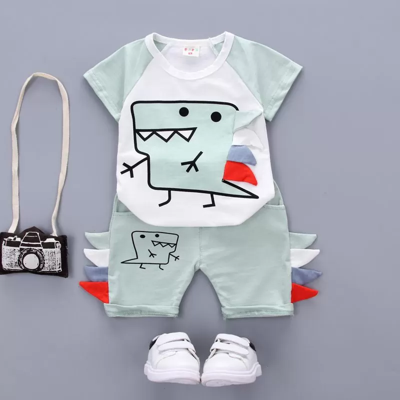 2 Piece Logan Dinosaur T-shirt and Shorts Set