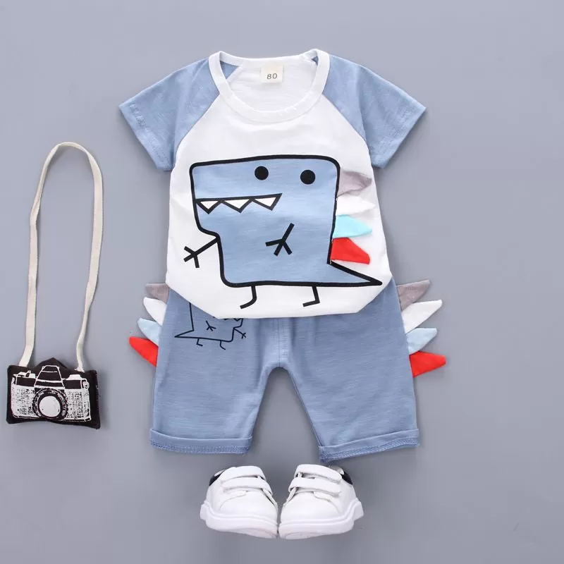 2 Piece Logan Dinosaur T-shirt and Shorts Set