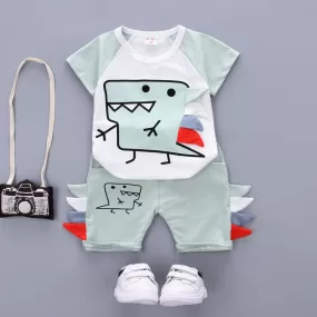 2 Piece Logan Dinosaur T-shirt and Shorts Set