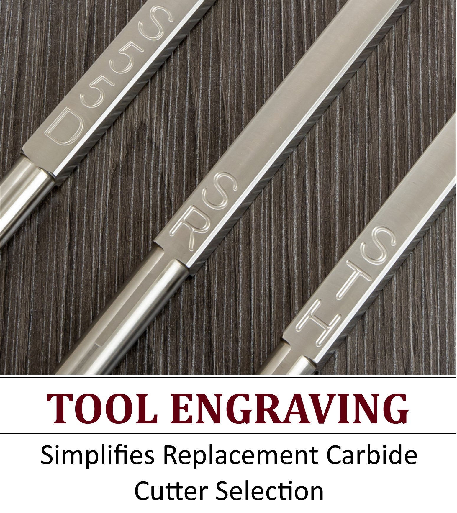 3 Carbide Tools - Rougher, Hollower and Detailer each with a Foam Grip Handle - 26.5 Overall