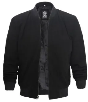 Adamsville Mens Black Suede Leather Jacket