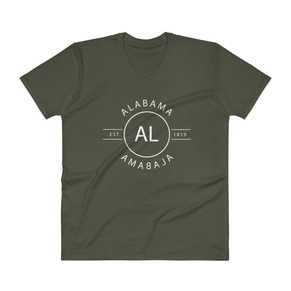 Alabama - V-Neck T-Shirt - Reflections