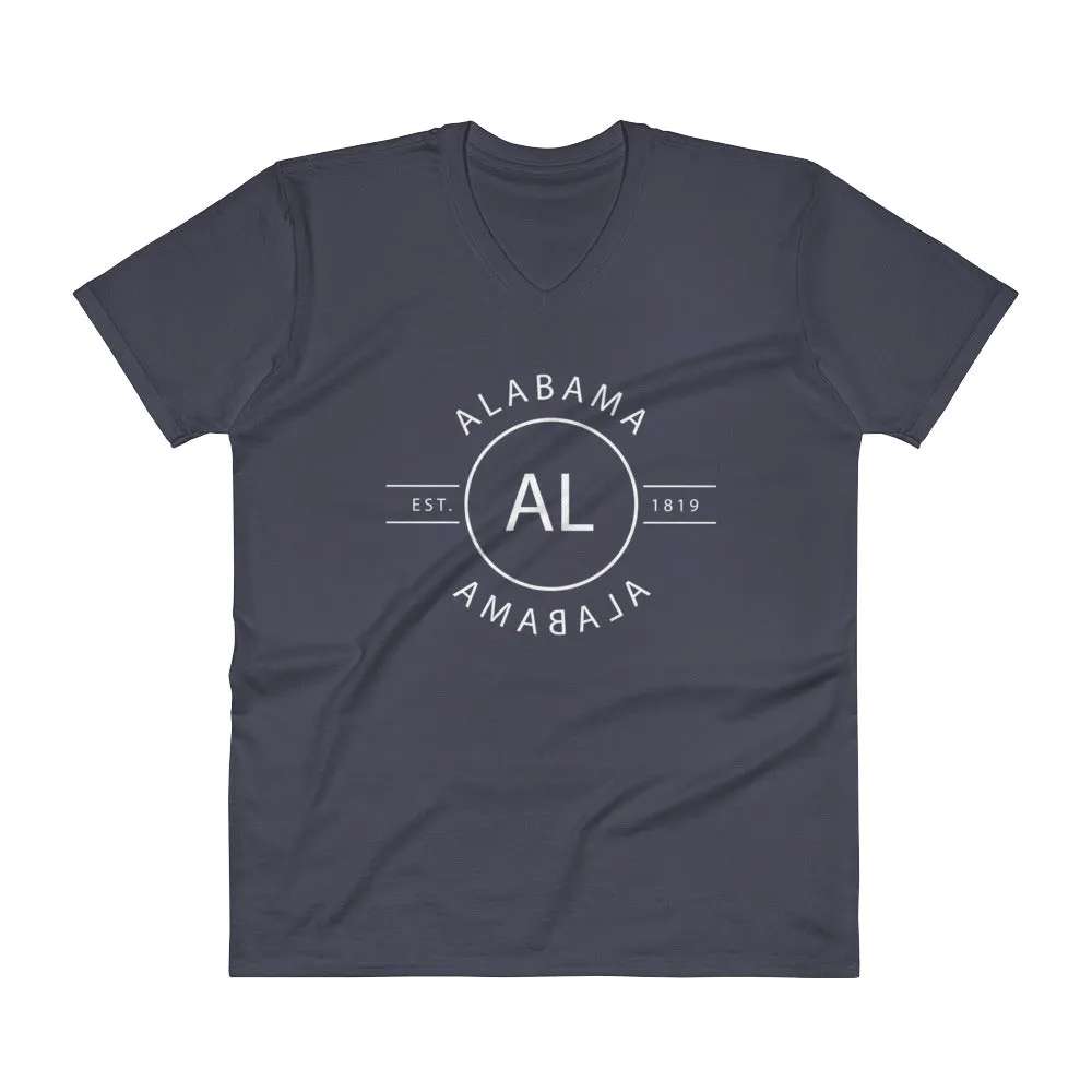 Alabama - V-Neck T-Shirt - Reflections