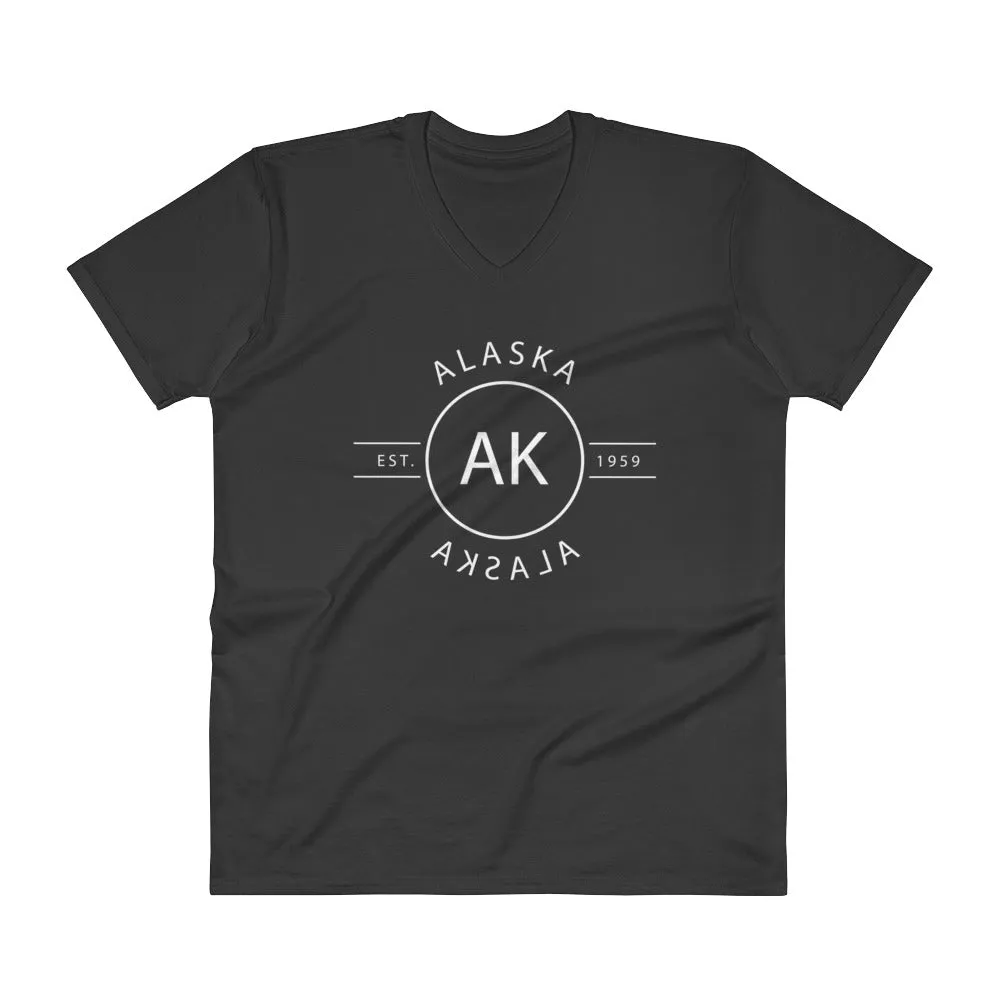 Alaska - V-Neck T-Shirt - Reflections