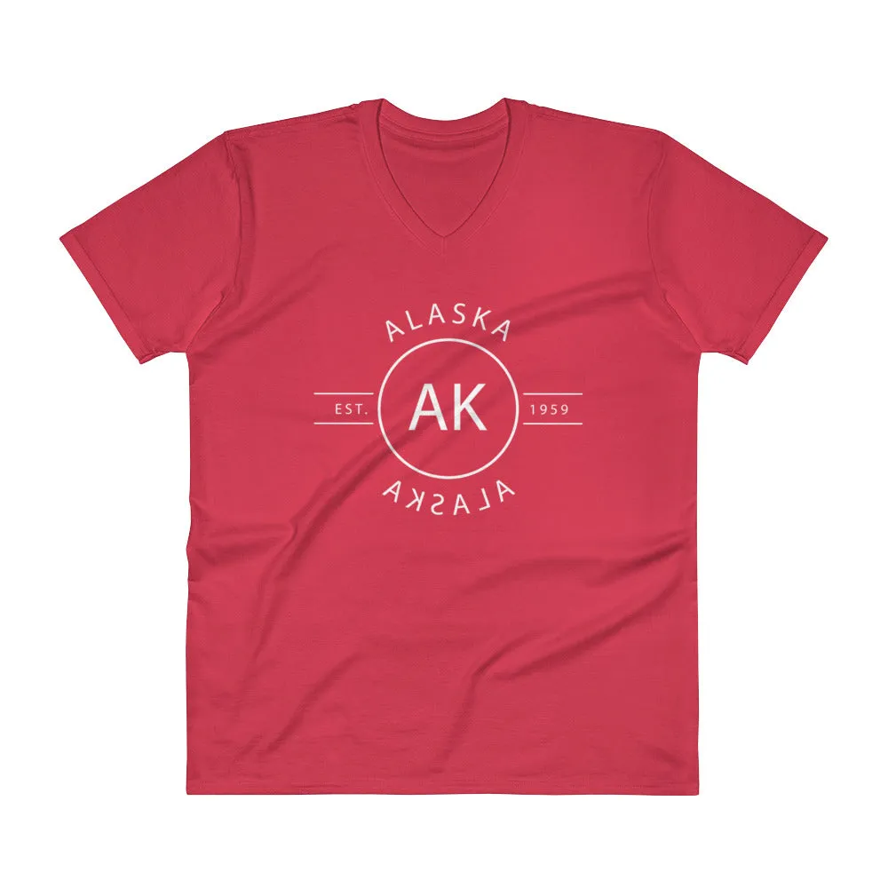 Alaska - V-Neck T-Shirt - Reflections