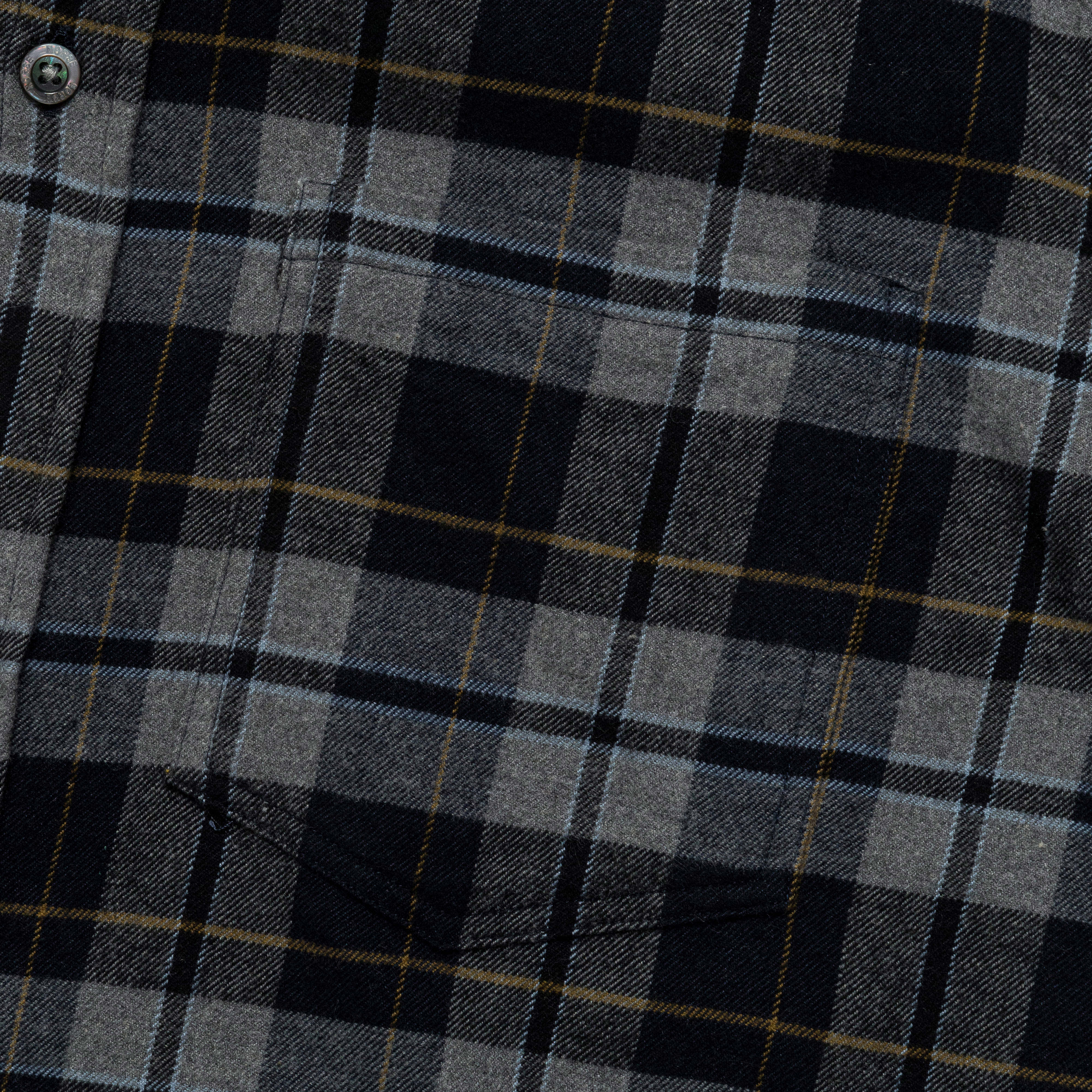 Anton Brushed Flannel Check - Medium Grey