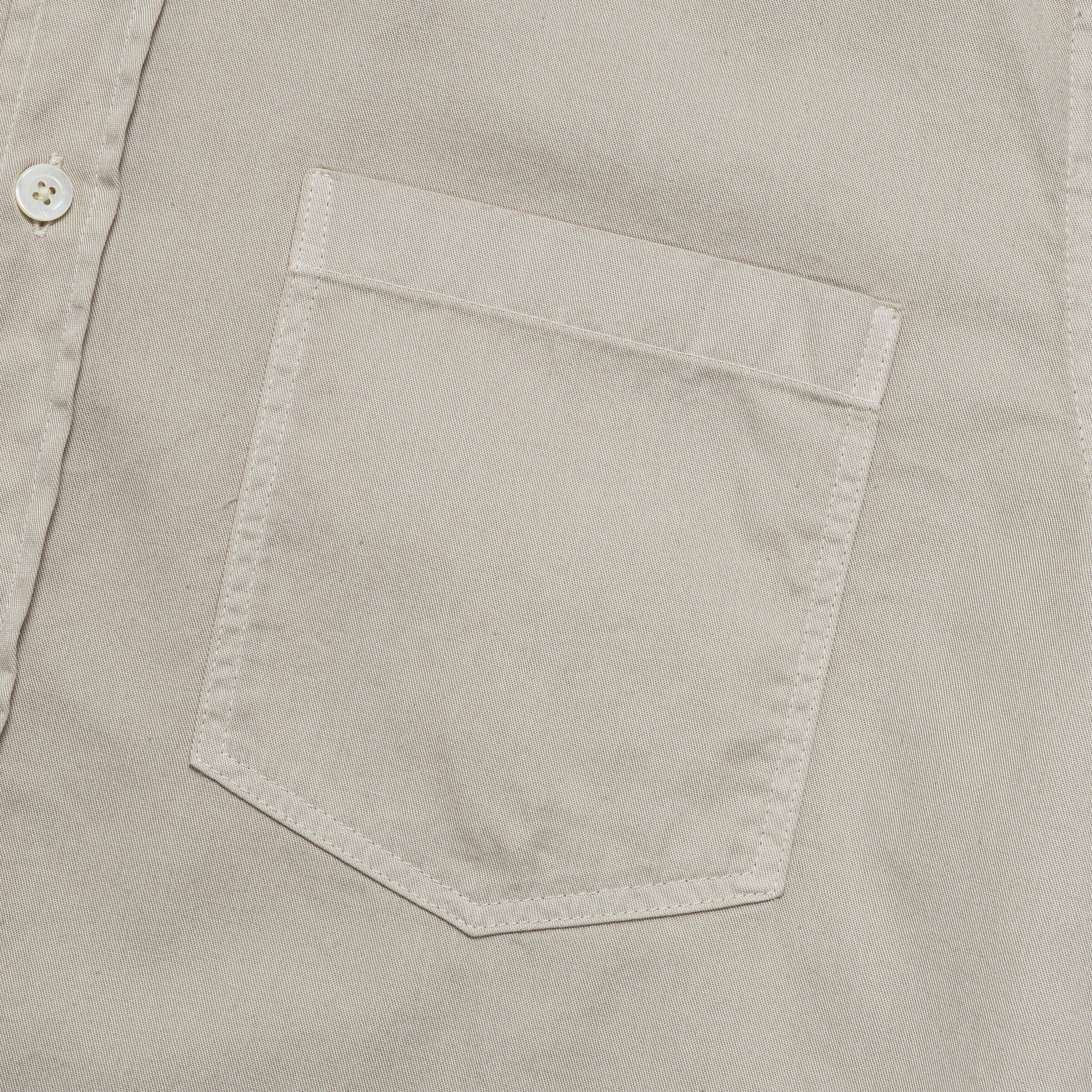 Anton Light Twill Shirt - Oatmeal