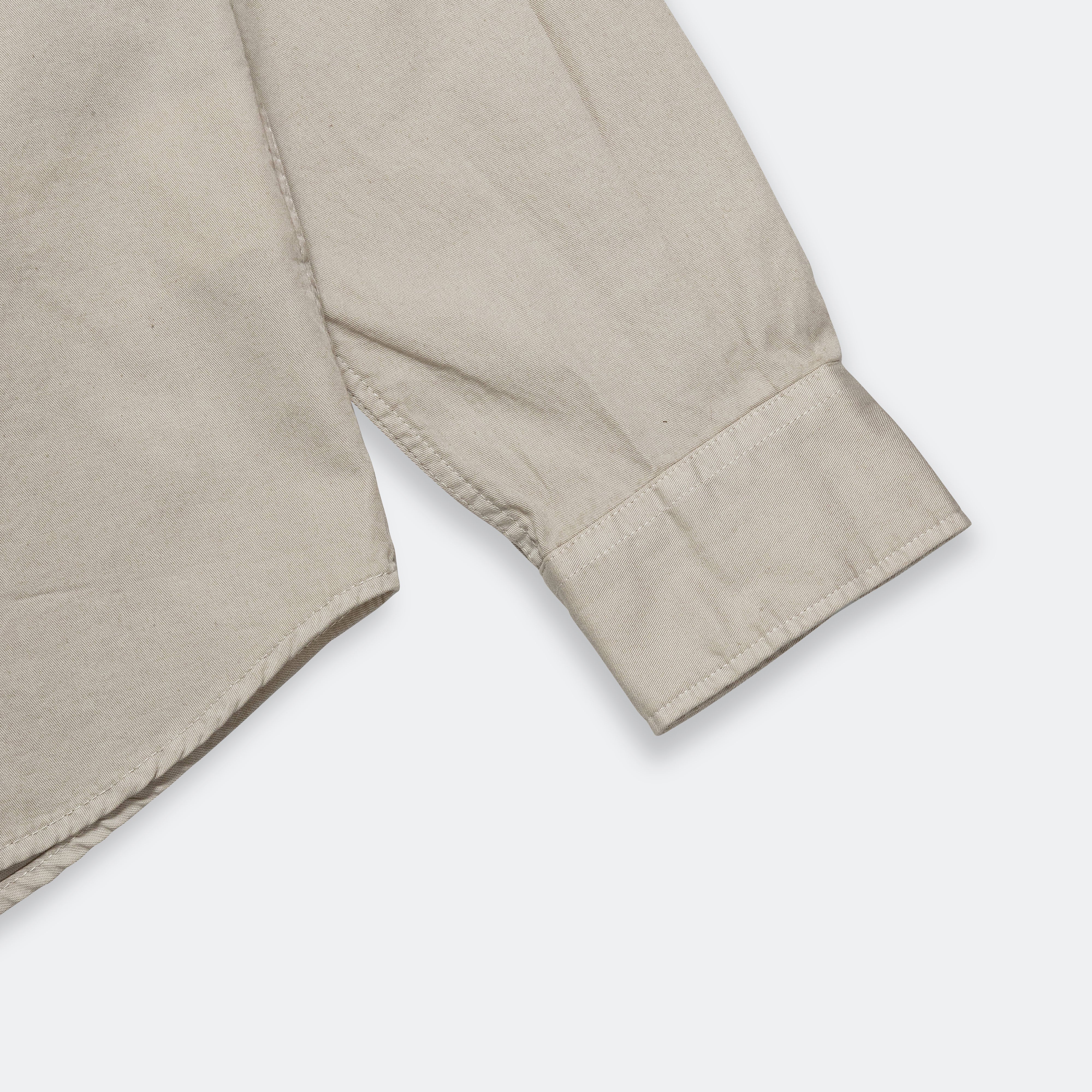 Anton Light Twill Shirt - Oatmeal