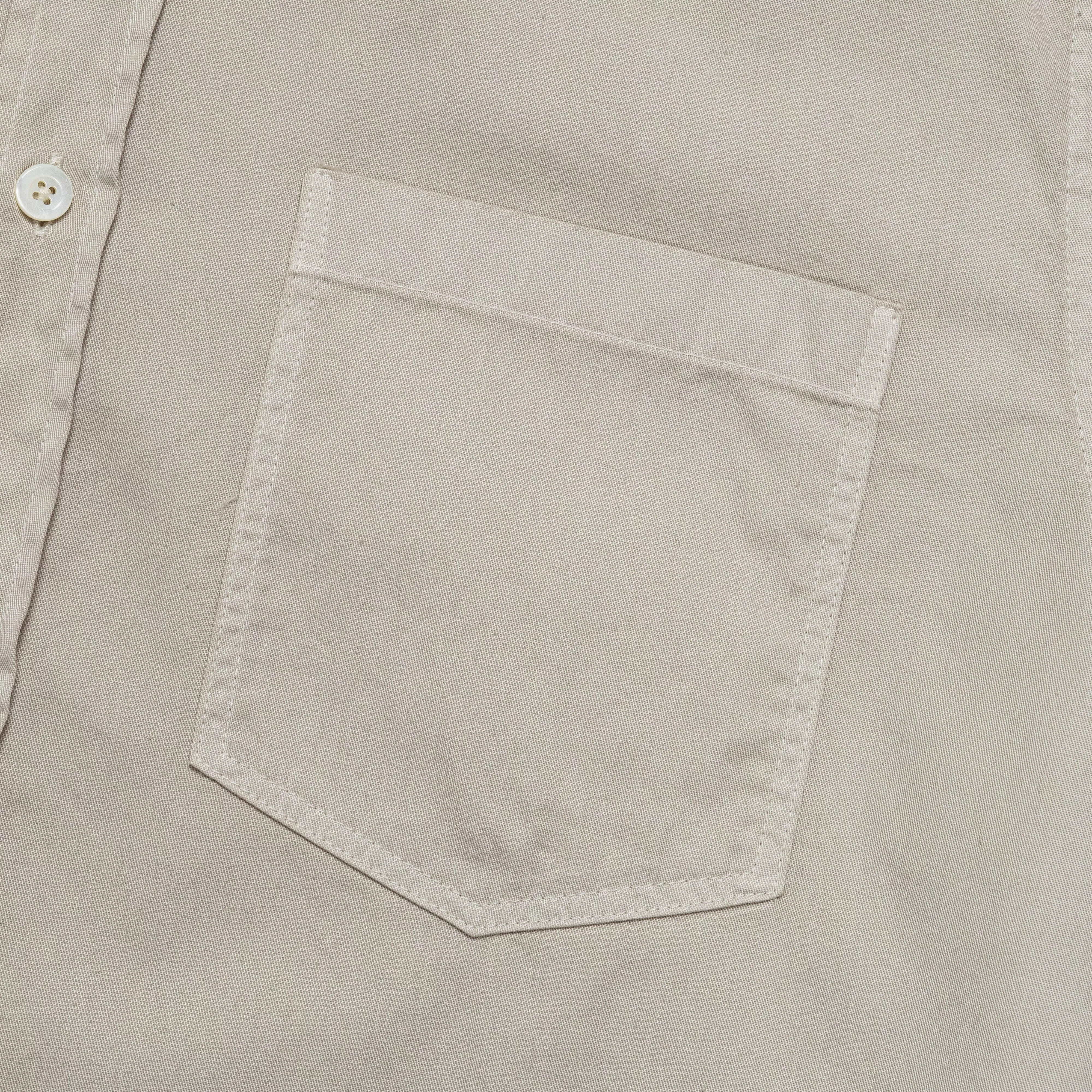 Anton Light Twill Shirt - Oatmeal