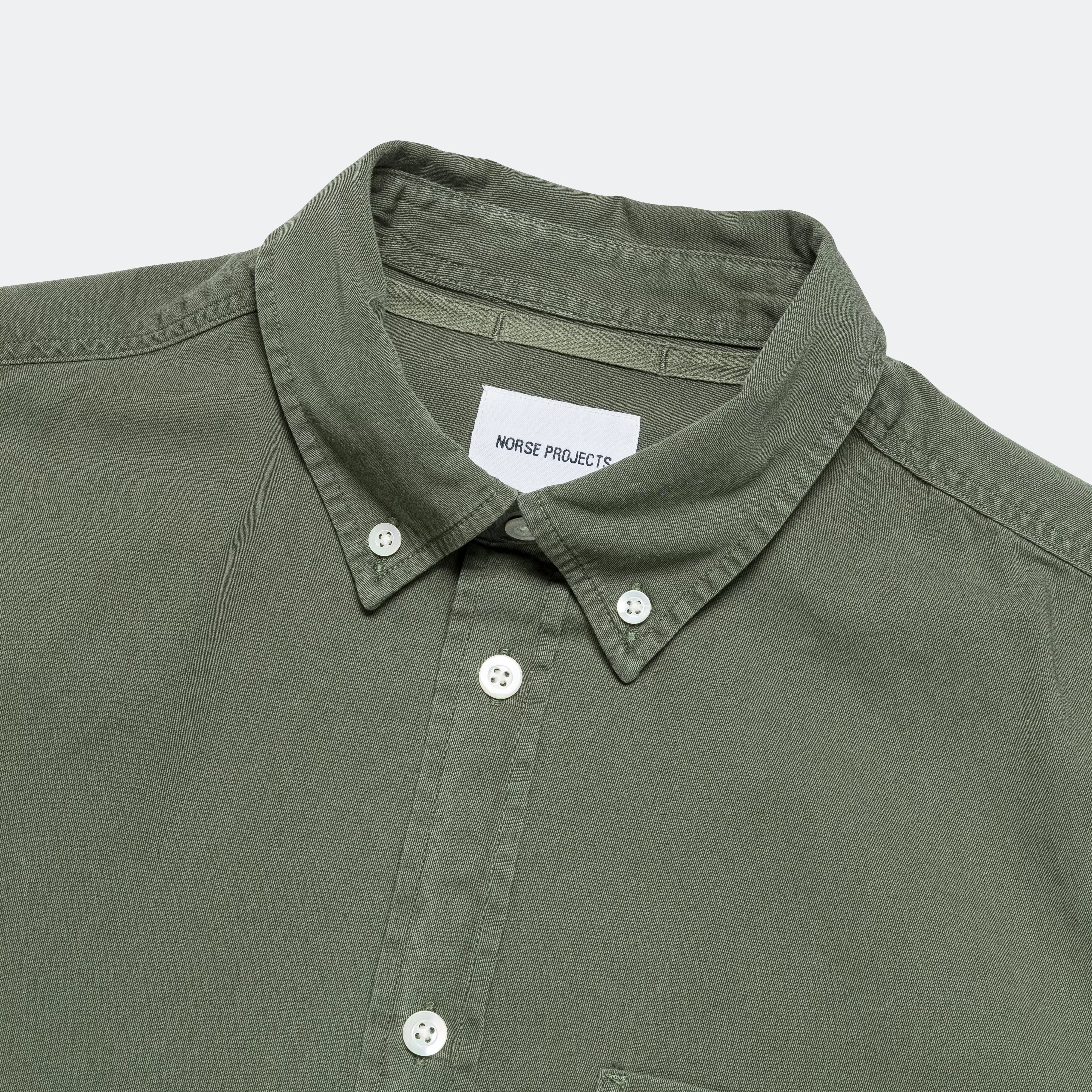 Anton Light Twill Shirt - Spruce Green