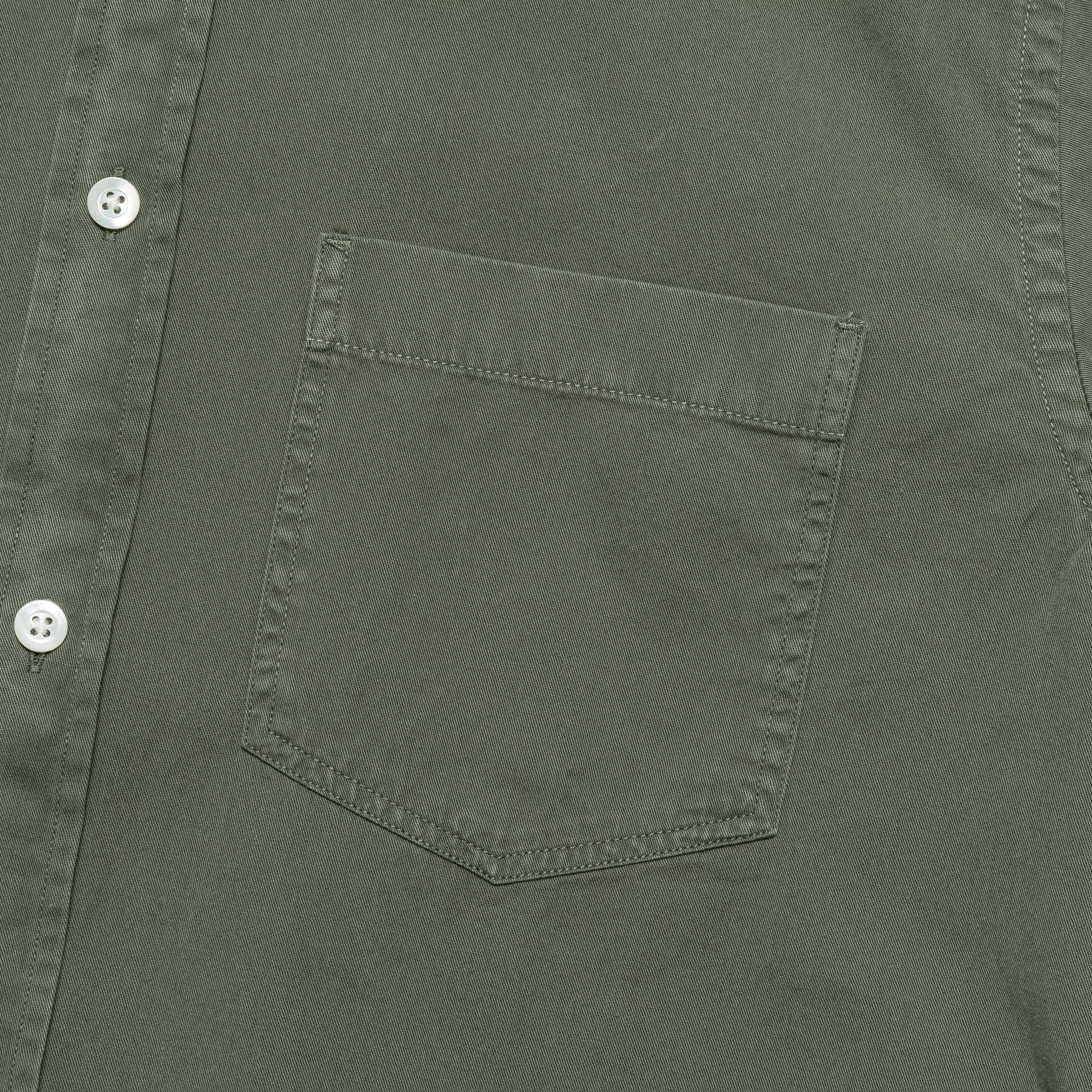 Anton Light Twill Shirt - Spruce Green