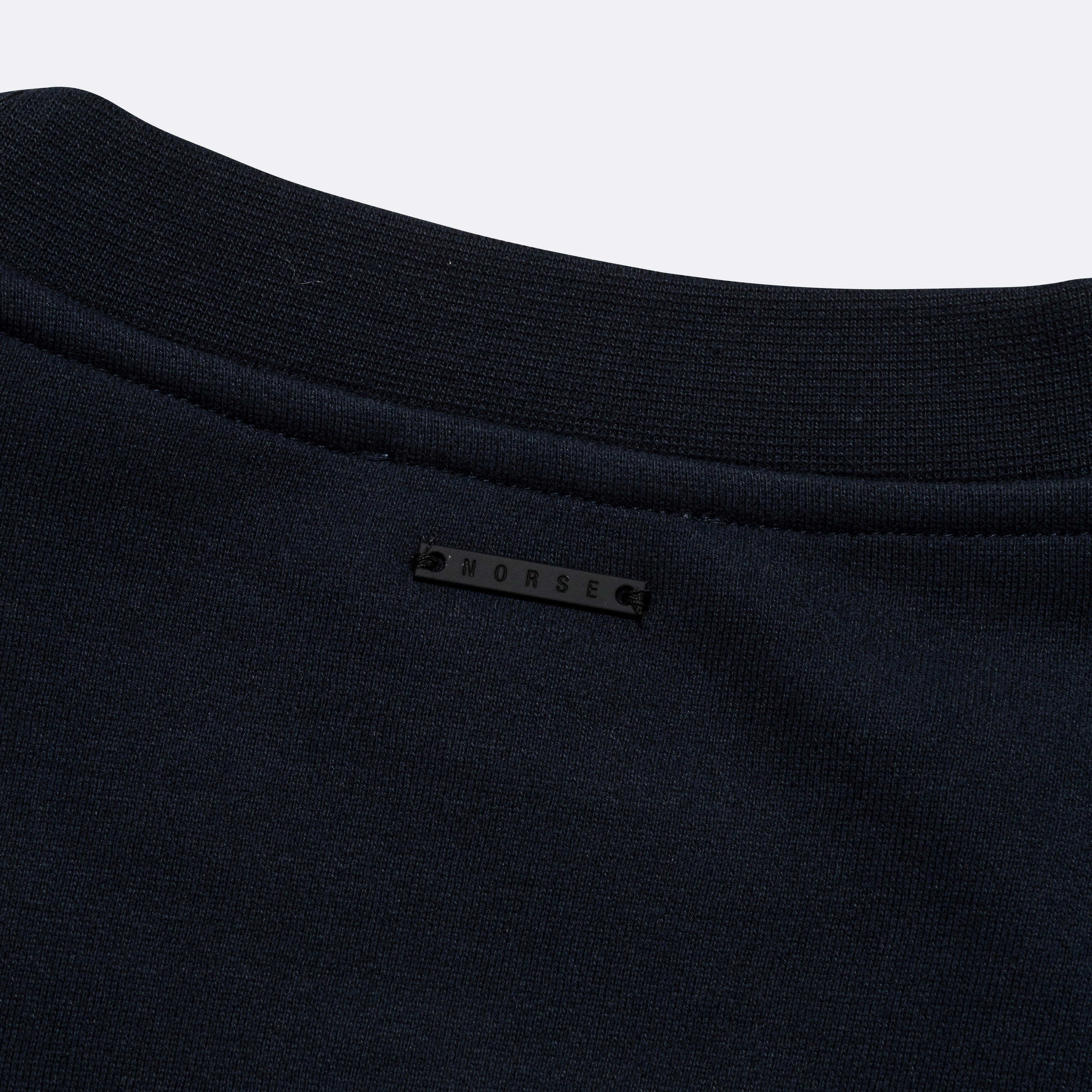 Arne Brushed Crew - Dark Navy