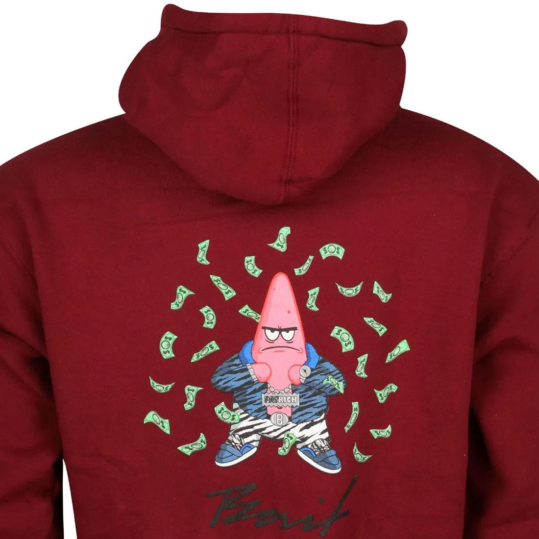 BAIT x SpongeBob Patrick Pullover Hoody (burgundy)