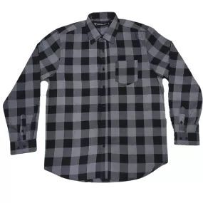 Black and Grey Flannel Long Sleeve Shirt