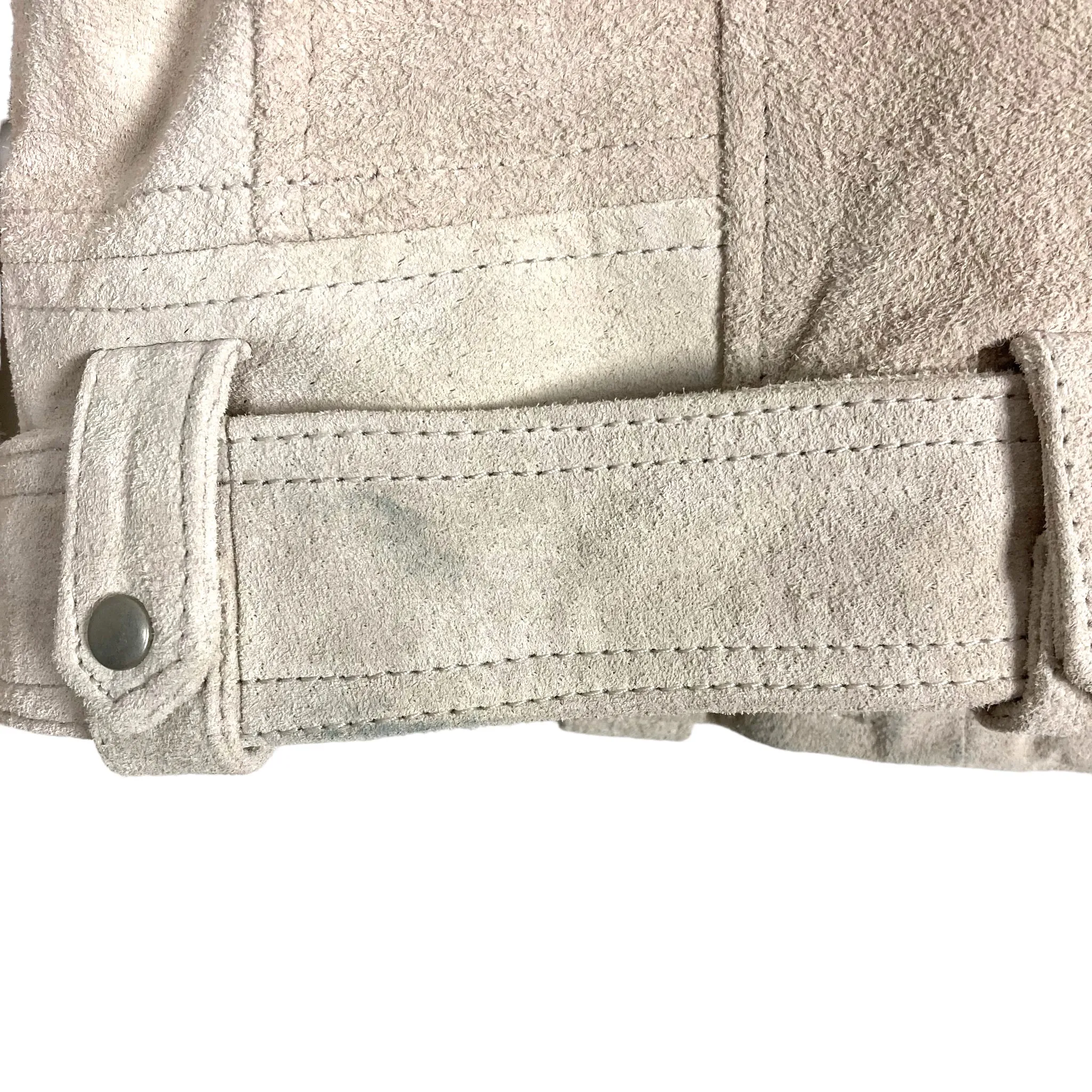 BLANKNYC Cream Leather Moto Jacket- Size S (see notes)