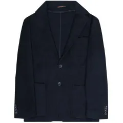 Canali Boucle unconstructed Blazer Navy