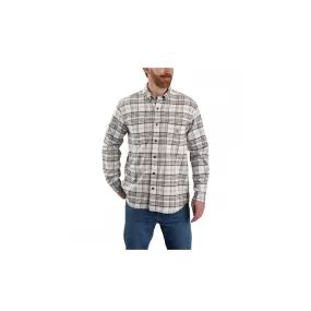 Carhartt Rugged Flex Relaxed Fit Midweight Flannel Long-Sleeve Plaid Shirt Malt