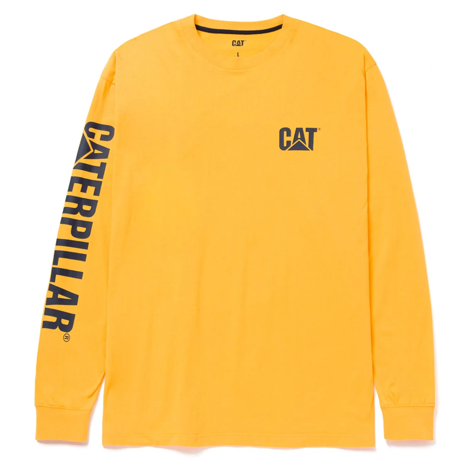 CAT Men's Trademark Banner Long Sleeve Tee