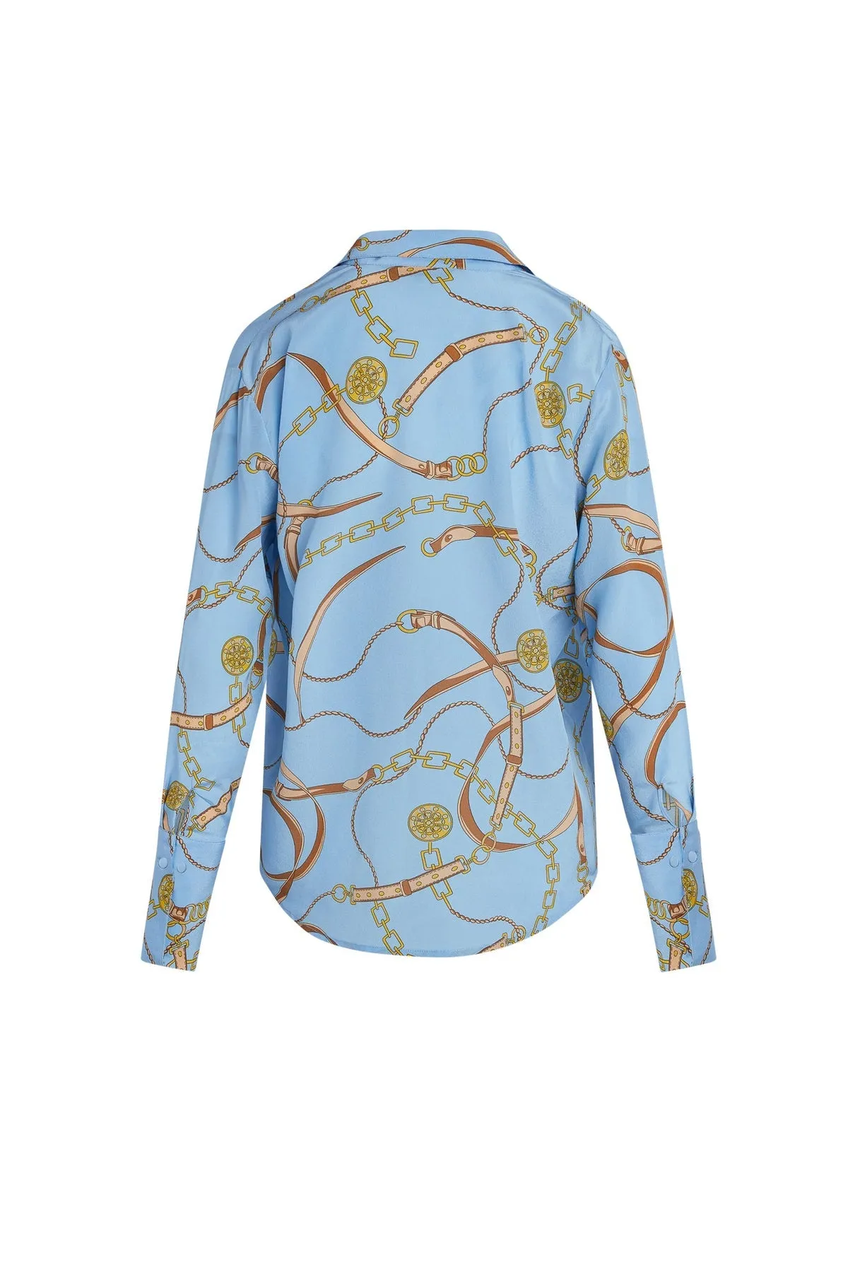 Catherine Gee Daria French Cuff Silk Blouse - San Telmo