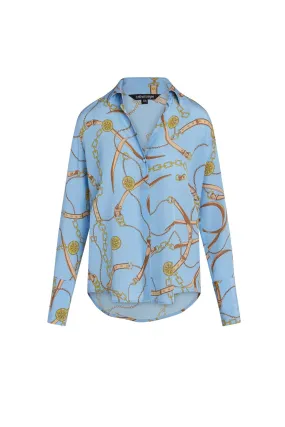 Catherine Gee Daria French Cuff Silk Blouse - San Telmo