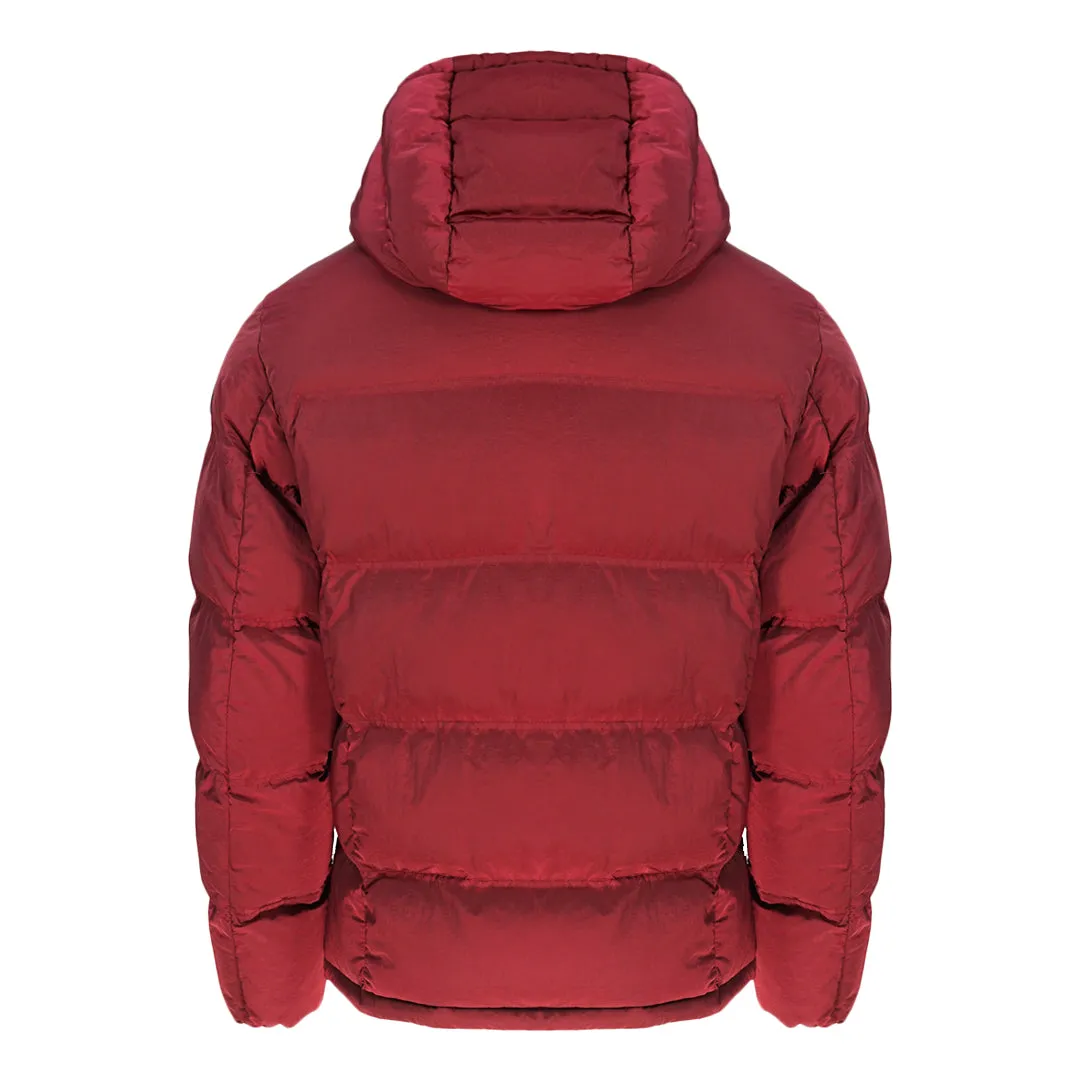 Champion Branded Red Hooded Padded Jacket