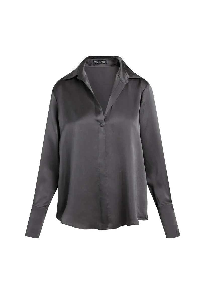 Daria French Cuff Silk Blouse