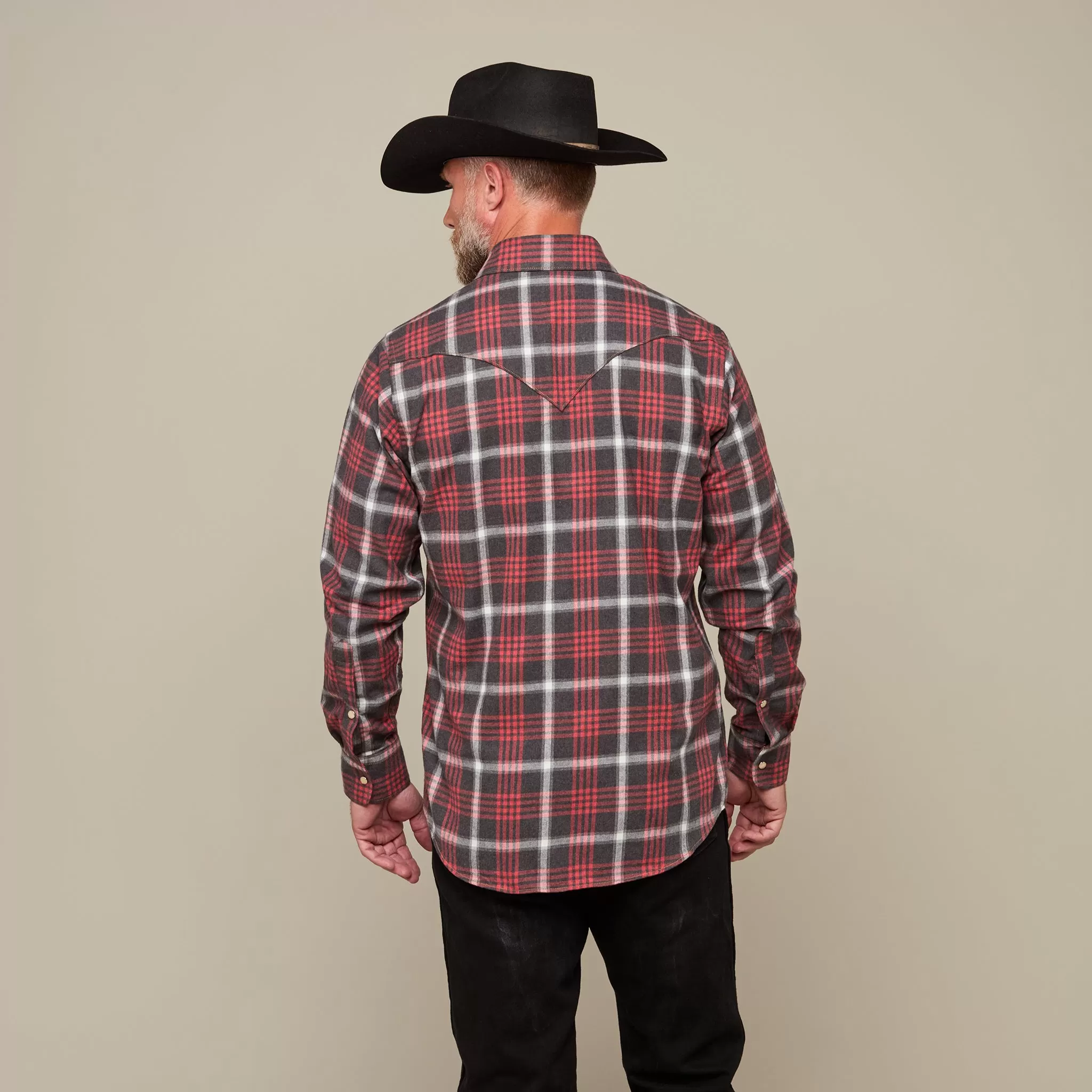 Denver Flannel :: Red/Grey