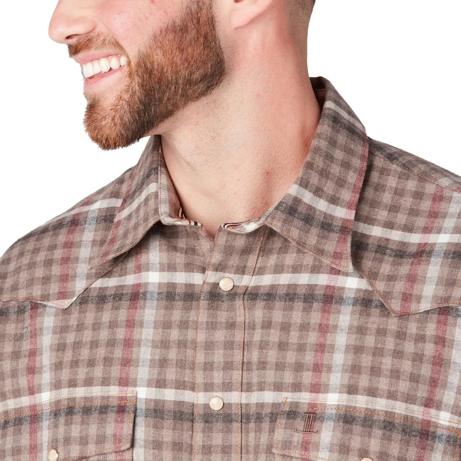 Denver Flannel:: Brown/Burgundy