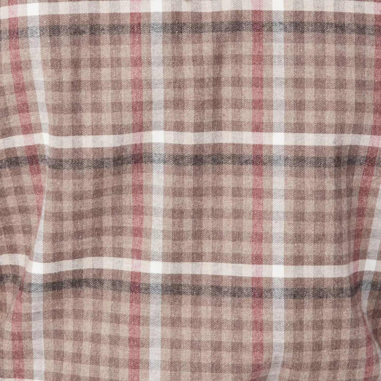 Denver Flannel:: Brown/Burgundy