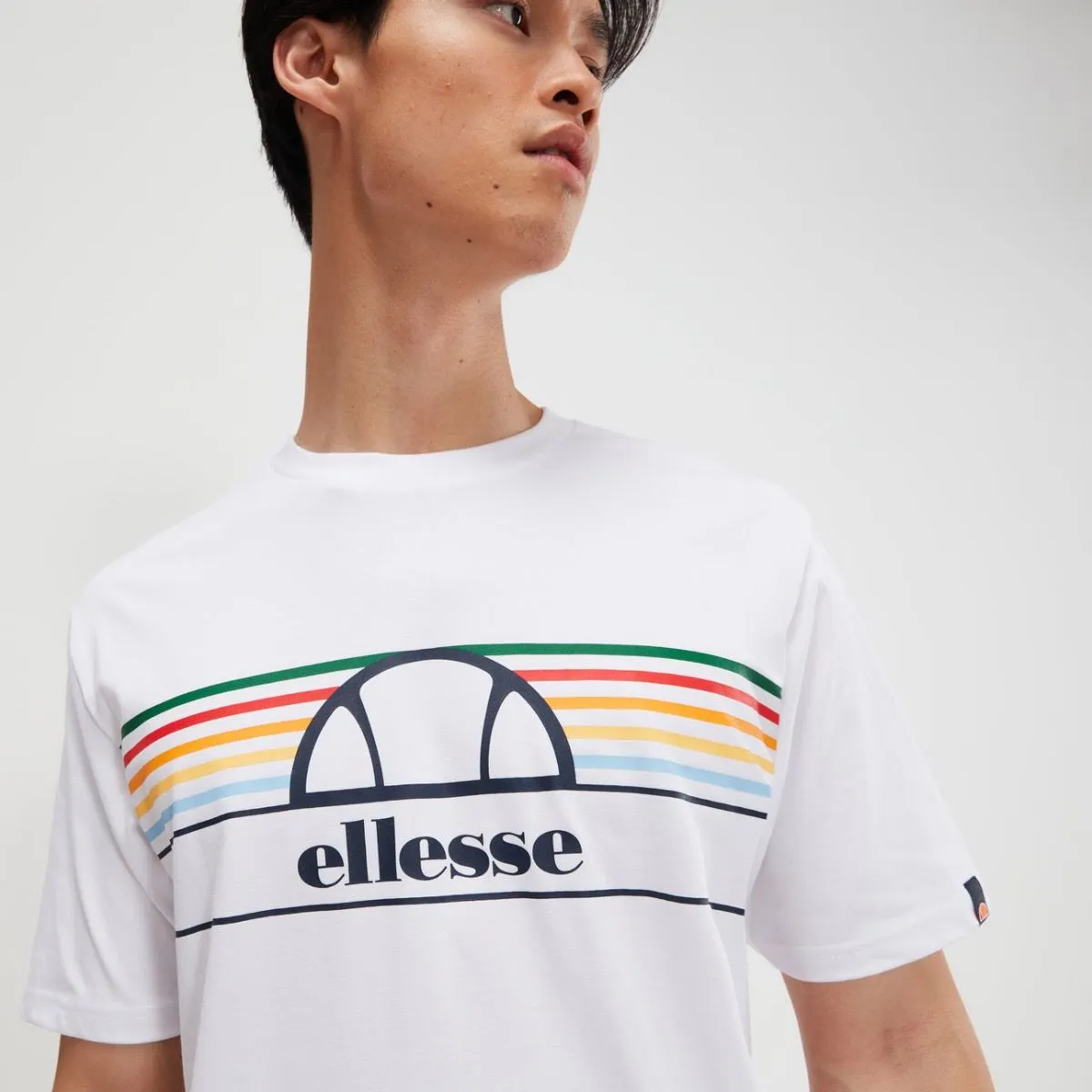 Ellesse Lentamente Crew Neck Logo T-Shirt White