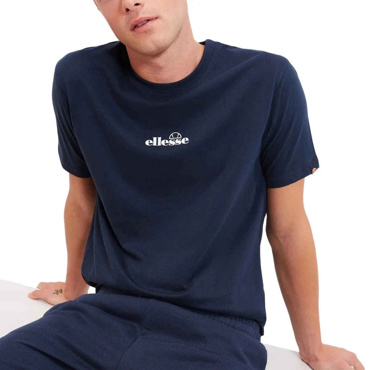 Ellesse Ollio Crew Neck T-Shirt Navy