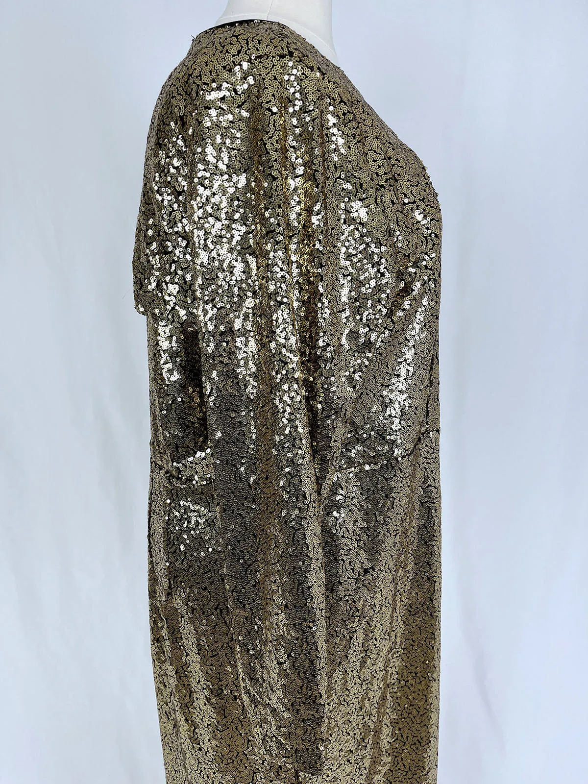 eloquii Size 26 Gold Sequined Dress NWT