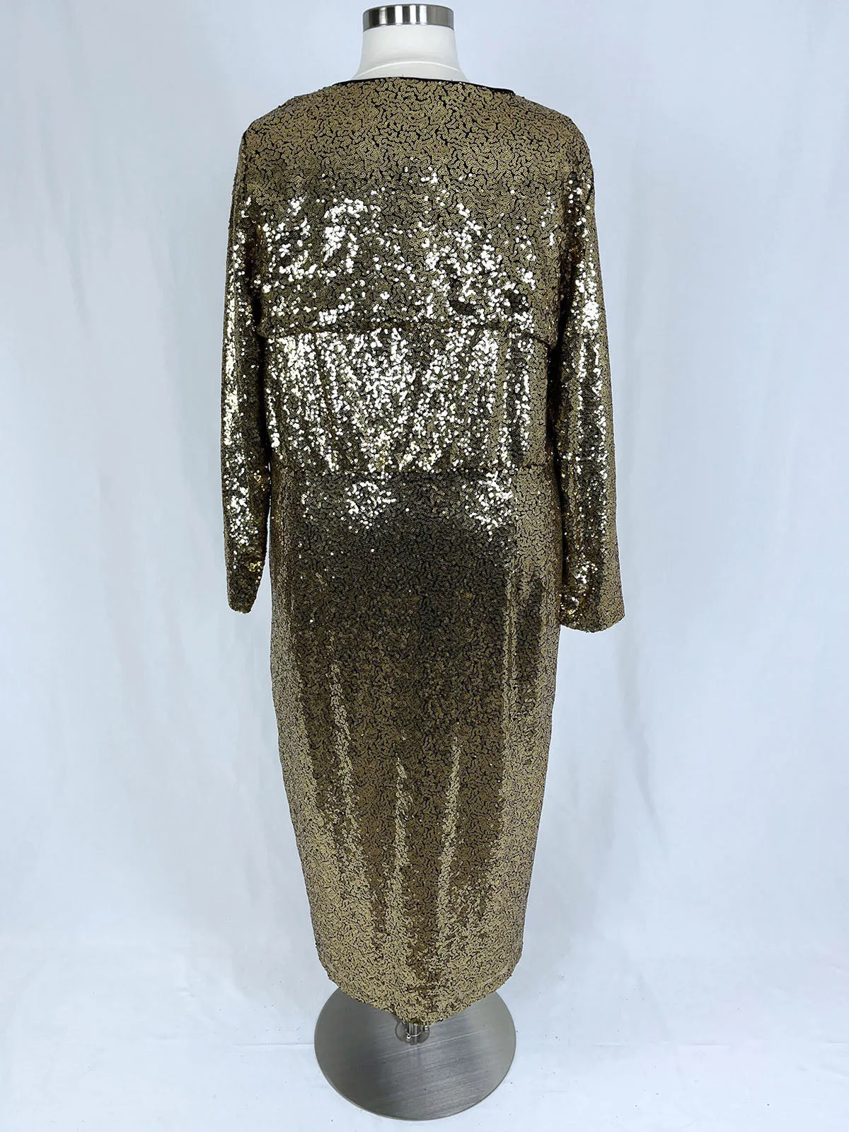 eloquii Size 26 Gold Sequined Dress NWT