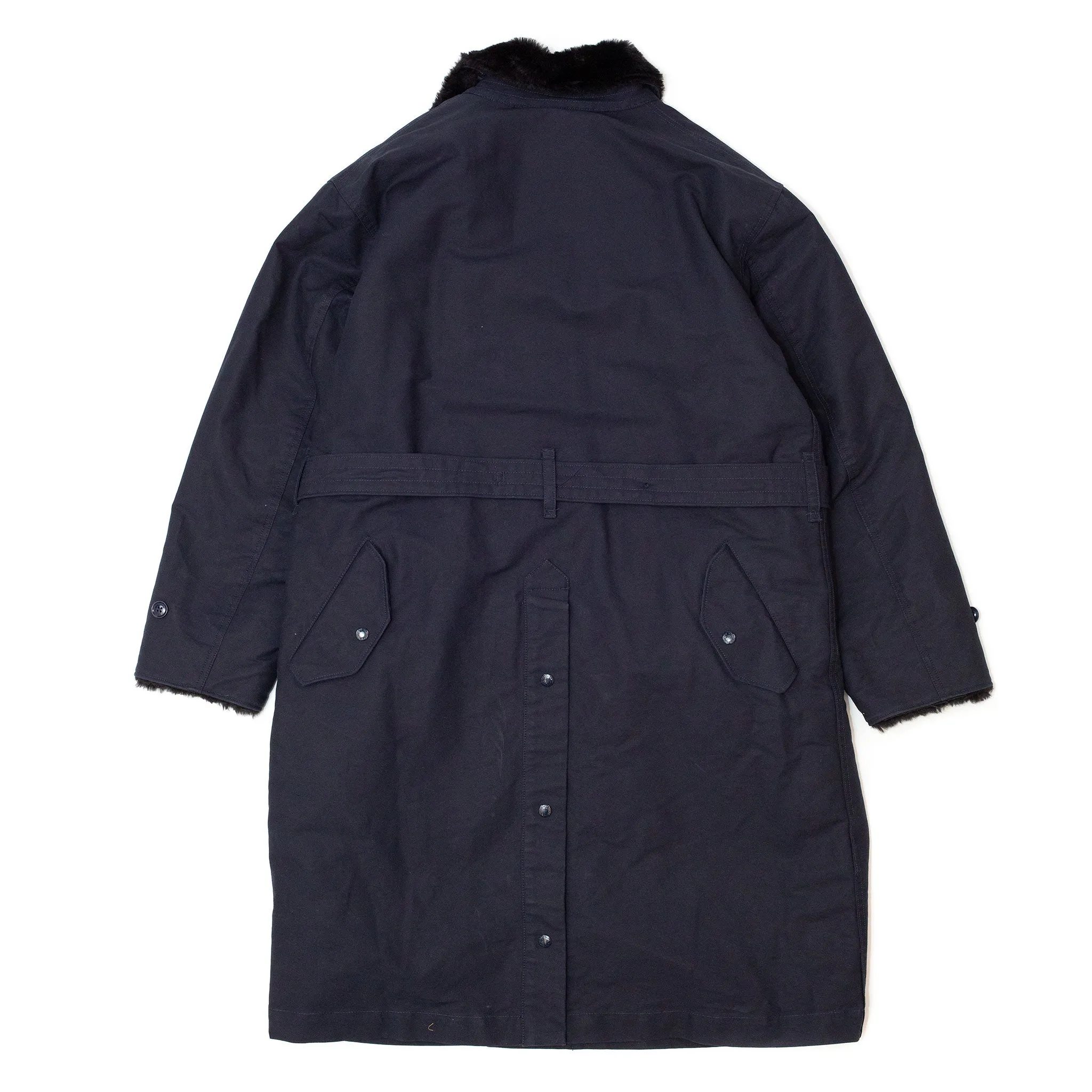 Engineered Garments Storm Coat Navy Cotton Double Cloth