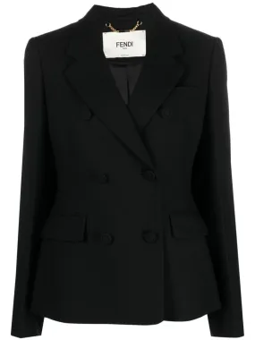 FENDI Trendy Black Outer Jacket for Women - 23FW Collection