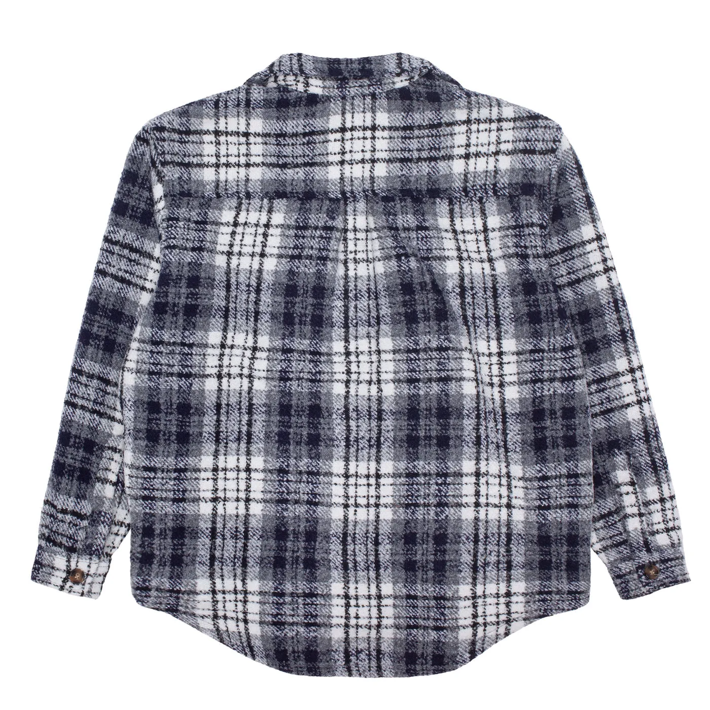 FUCKING AWESOME HEAVY WEIGHT FLANNEL JACKET - NAVY