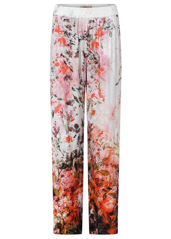 Gustav Bay wide leg pants 49004-82285 Bukser - Faded Flower Print