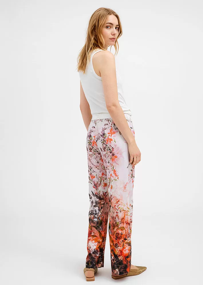 Gustav Bay wide leg pants 49004-82285 Bukser - Faded Flower Print