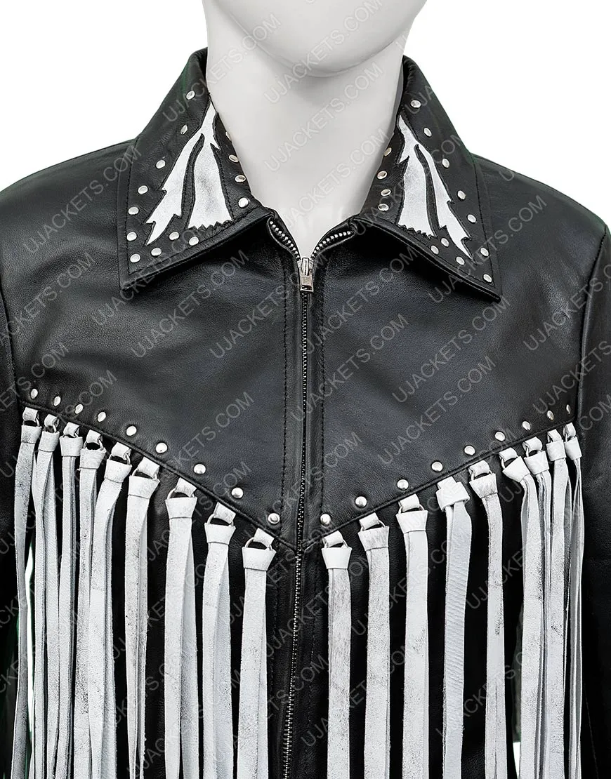 Harley Quinn Birds of Prey Fringe Jacket - Harley Quinn Leather Jacket