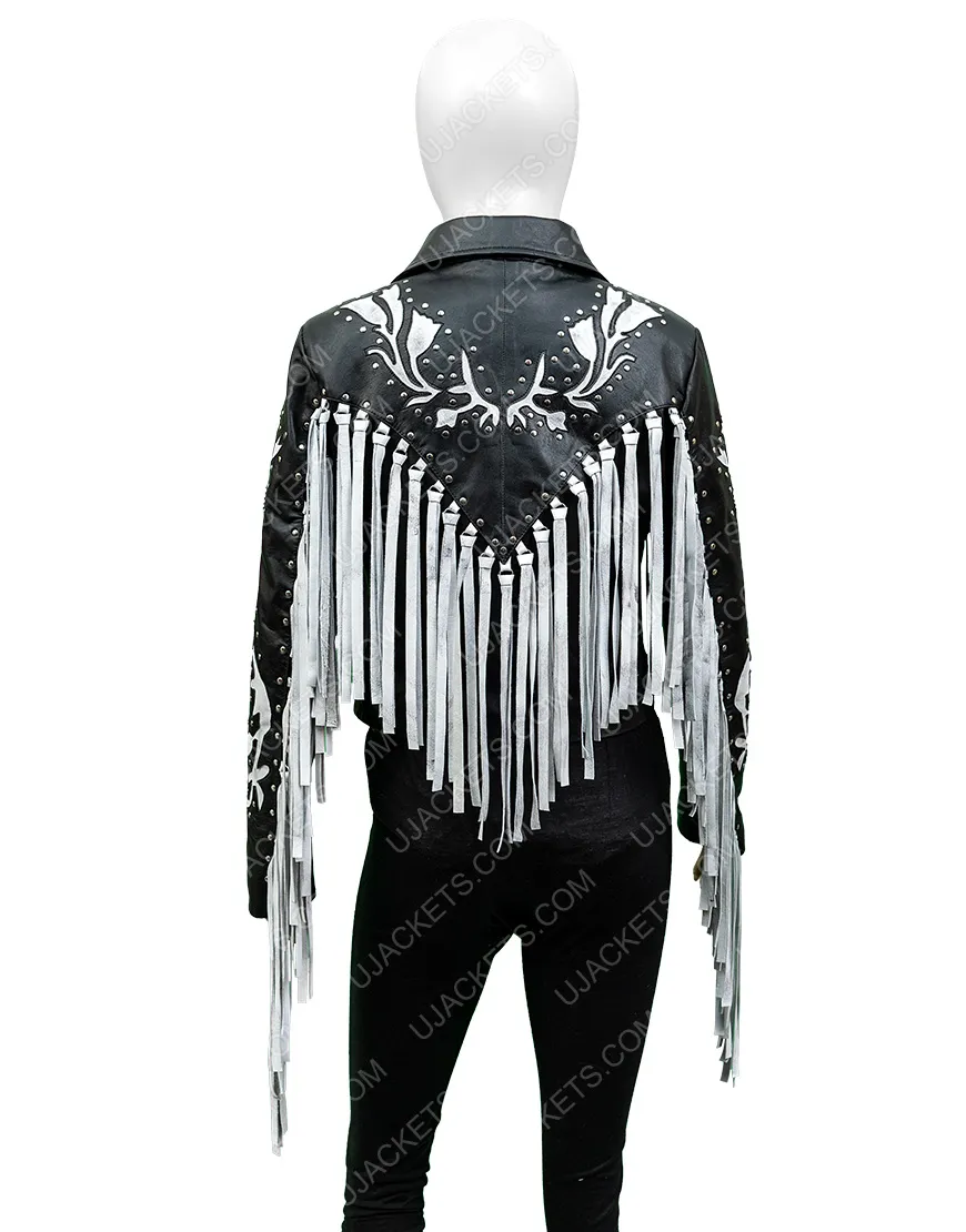 Harley Quinn Birds of Prey Fringe Jacket - Harley Quinn Leather Jacket