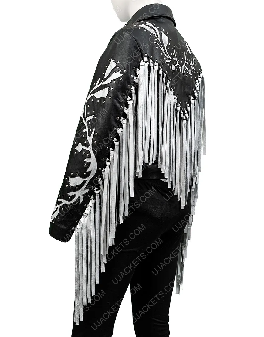 Harley Quinn Birds of Prey Fringe Jacket - Harley Quinn Leather Jacket