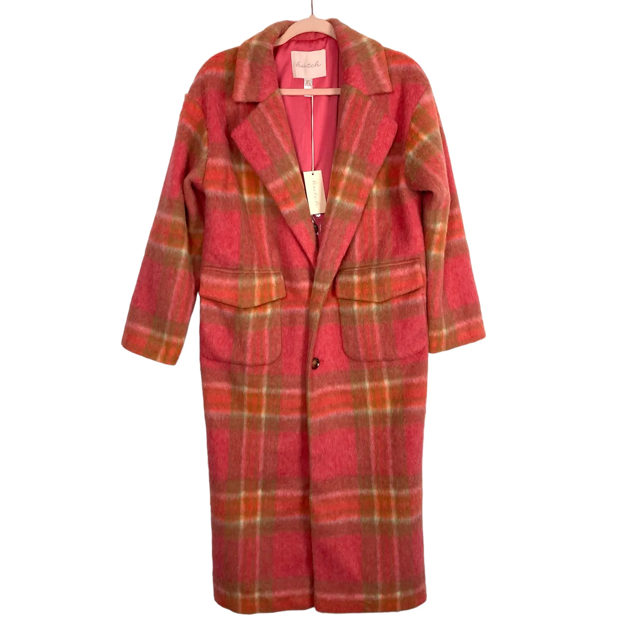 Hutch Pink Plaid Jacket NWT- Size XS