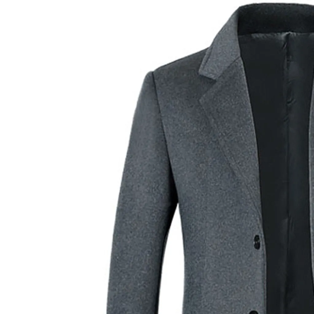 MBluxy Winter Wool Jacket Men's High quality