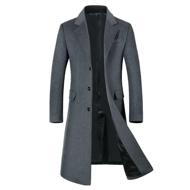 MBluxy Winter Wool Jacket Men's High quality