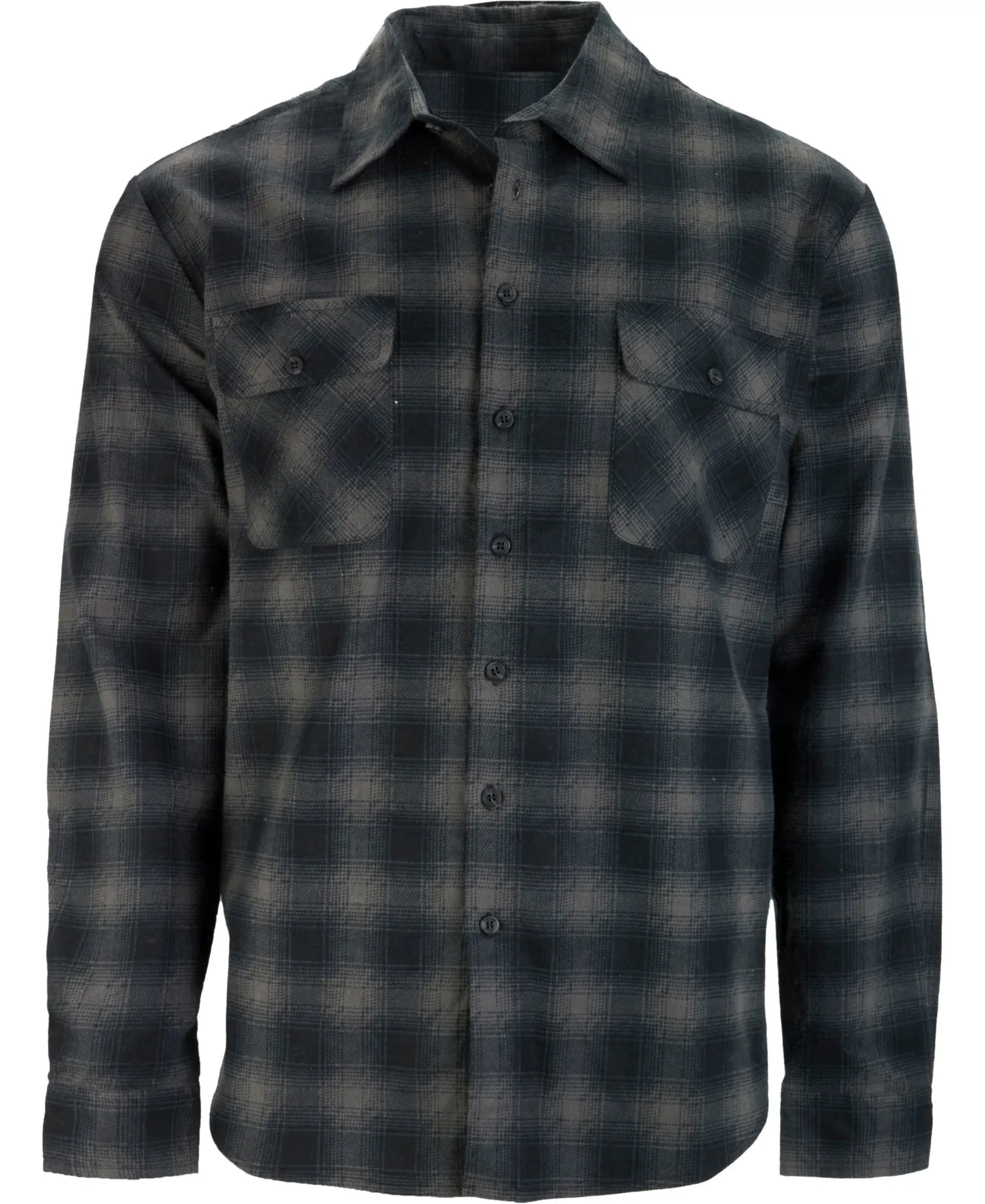 Men's Flannel Shirt in Blk/grey | Postie