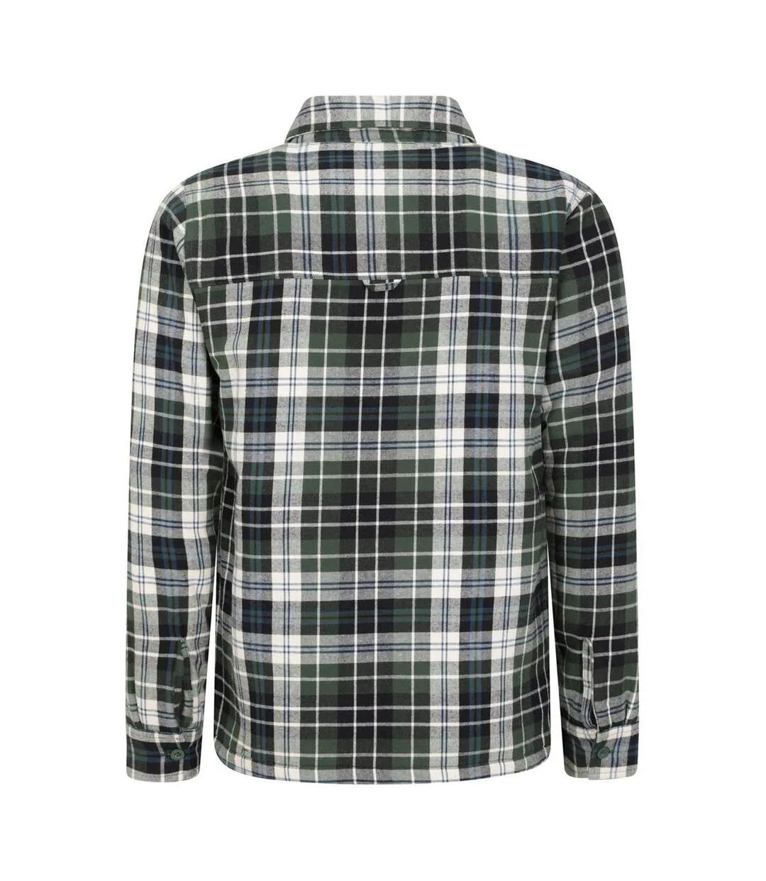 Mens stream ii flannel lined shirt khaki Mountain Warehouse