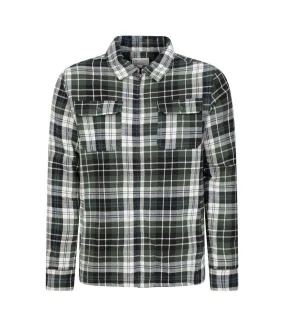 Mens stream ii flannel lined shirt khaki Mountain Warehouse