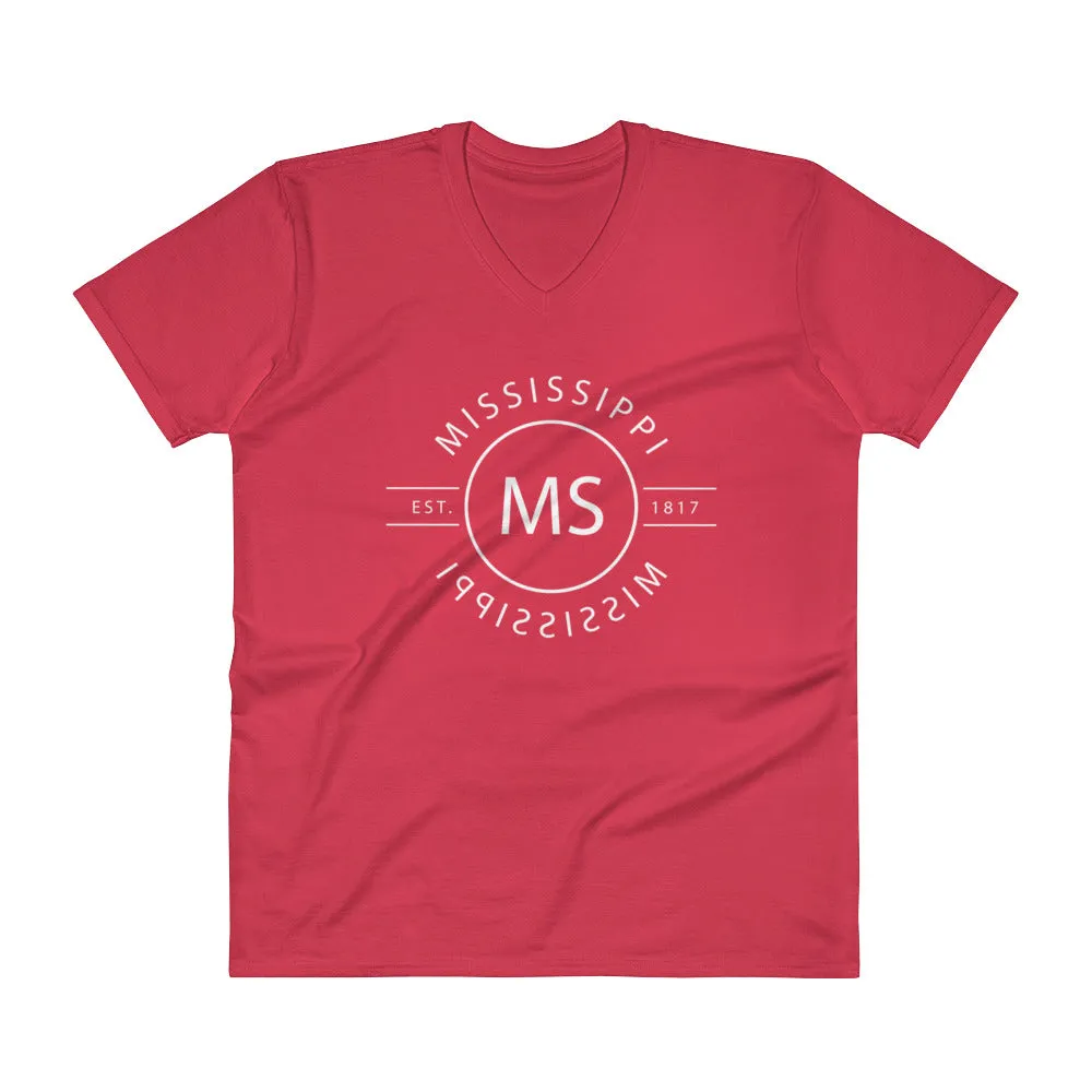 Mississippi - V-Neck T-Shirt - Reflections