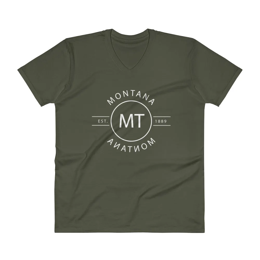 Montana - V-Neck T-Shirt - Reflections