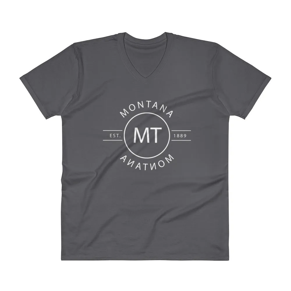 Montana - V-Neck T-Shirt - Reflections